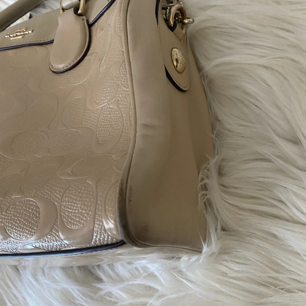 Vintage Coach Mini Bennett Satchel Patent Leather - Picture 5 of 6